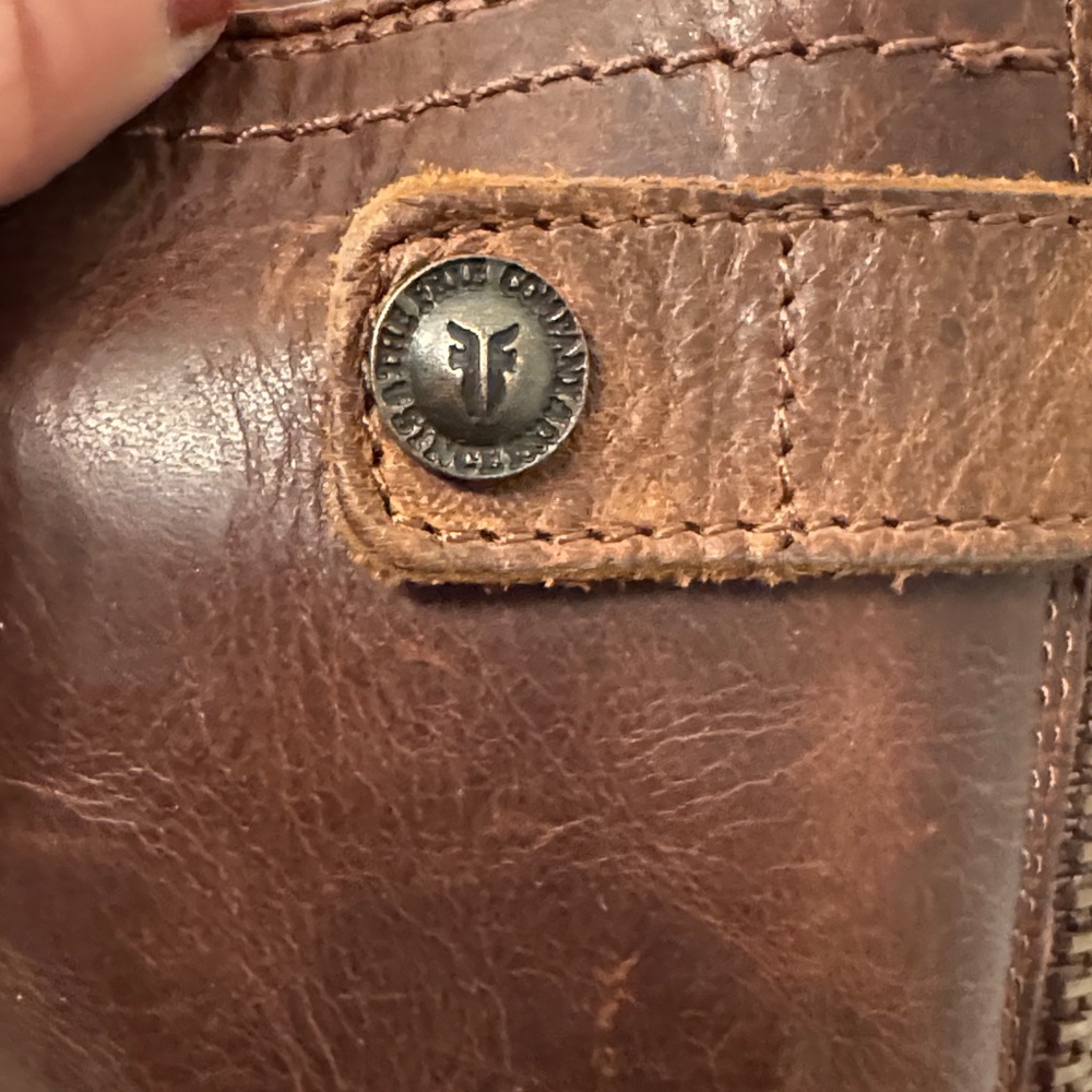 Frye Brown Triple Buckle Leather Boots - Picture 4 of 8